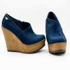 ZAPATO AZUL MUJER 0438