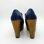 ZAPATO AZUL MUJER 0438