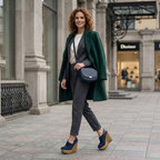 ZAPATO AZUL MUJER 0438