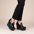 ZAPATO NEGRO CHAROL MUJER 0408