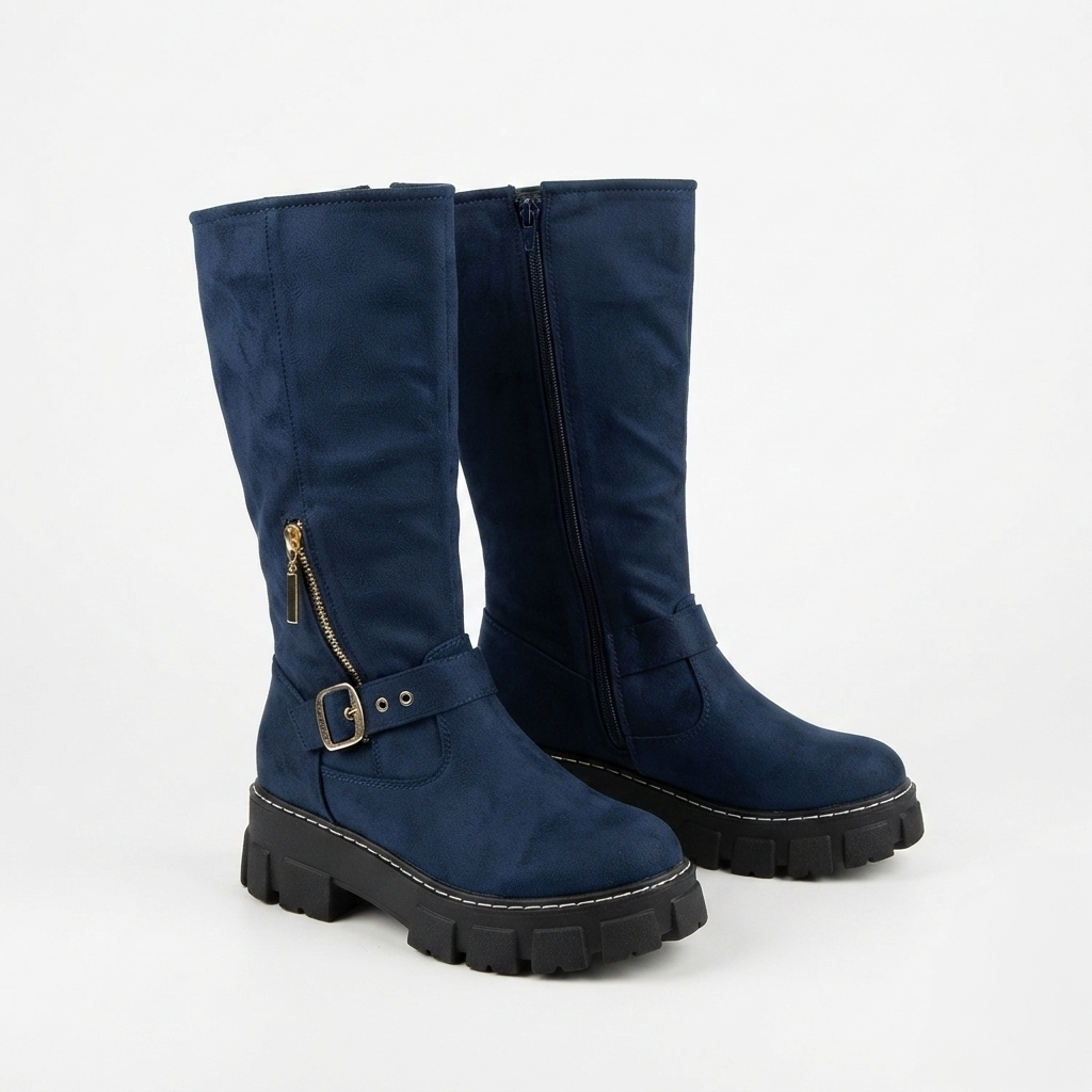 Bota Azul Mujer 0447