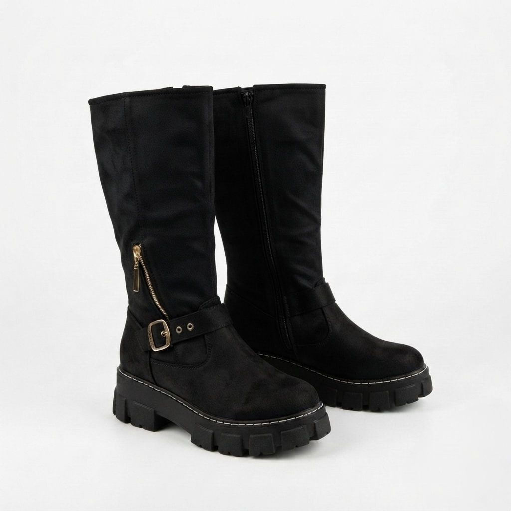 BOTA NEGRA MUJER 0448