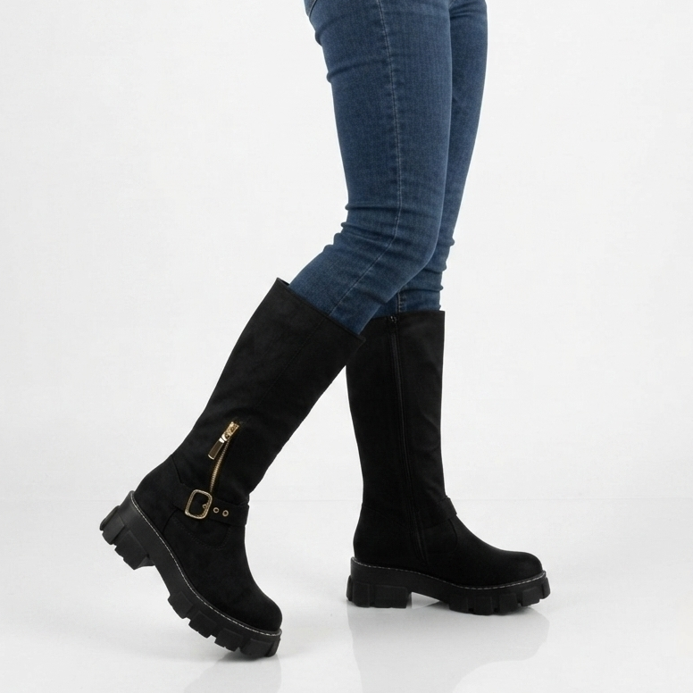 BOTA NEGRA MUJER 0448