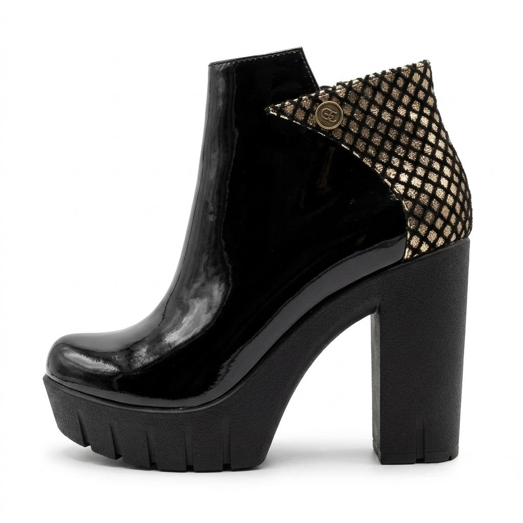BOTIN NEGRO CHAROL MUJER 0489