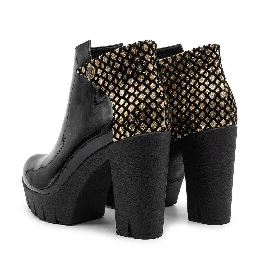 BOTIN NEGRO CHAROL MUJER 0489