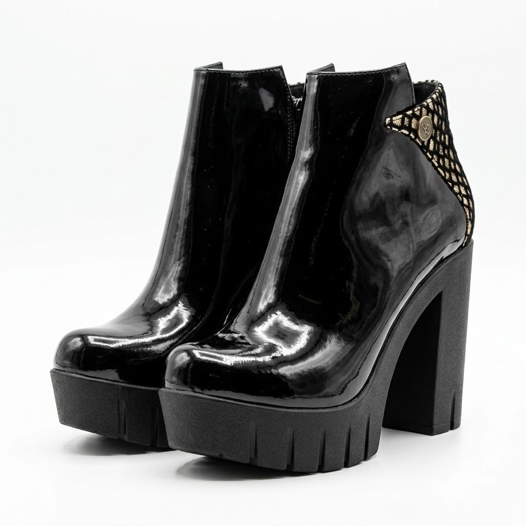 BOTIN NEGRO CHAROL MUJER 0489