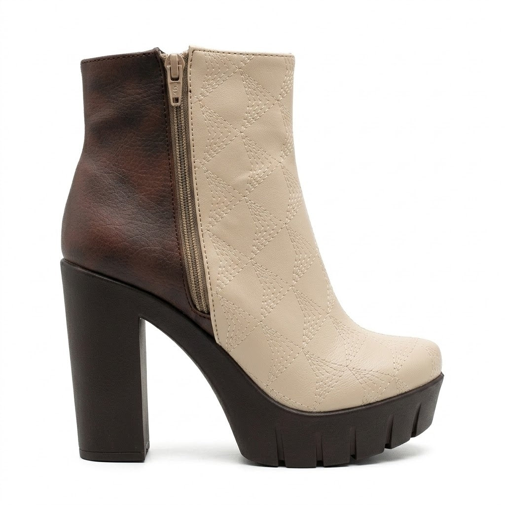 BOTIN BEIGE MUJER 0483