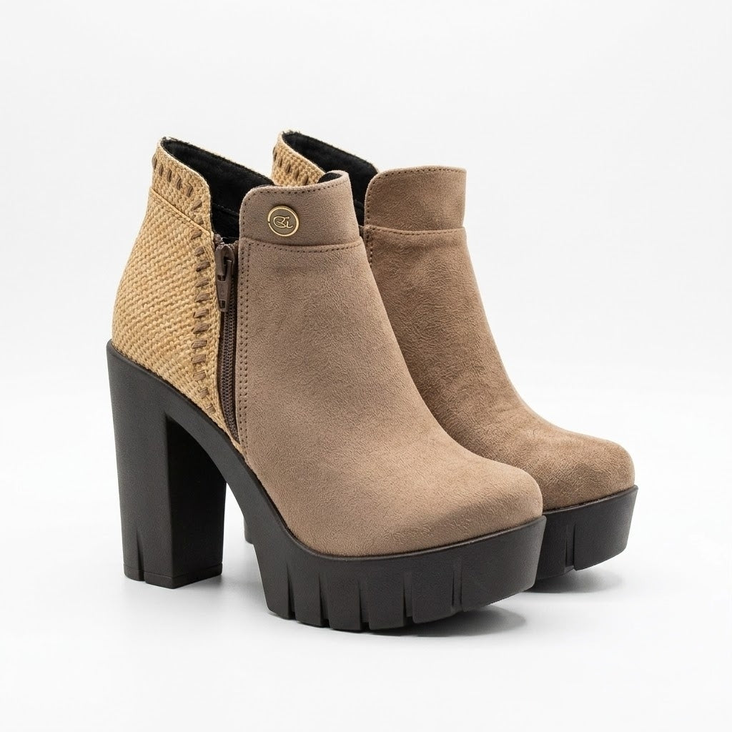BOTIN TAUPE MUJER 0491