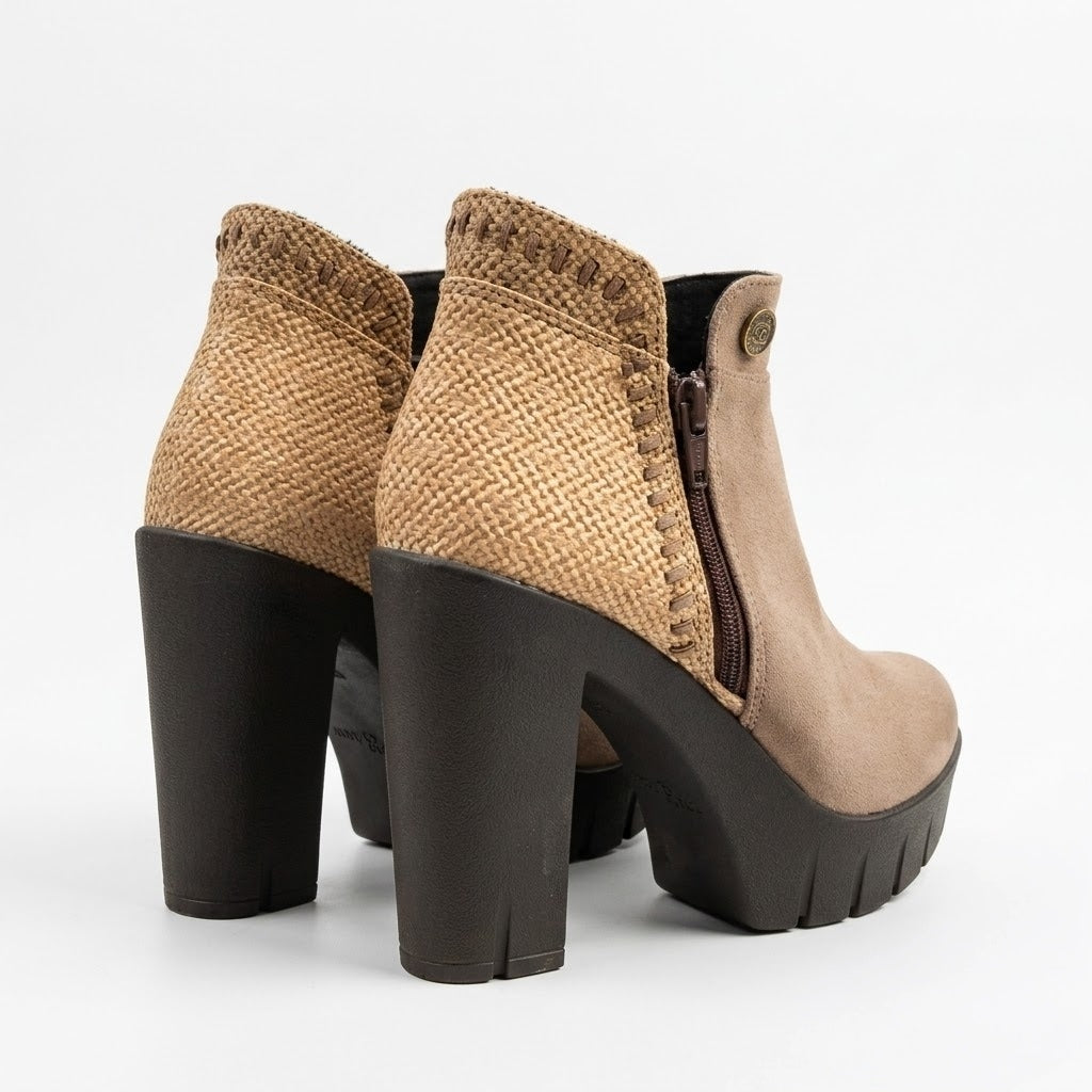 BOTIN TAUPE MUJER 0491