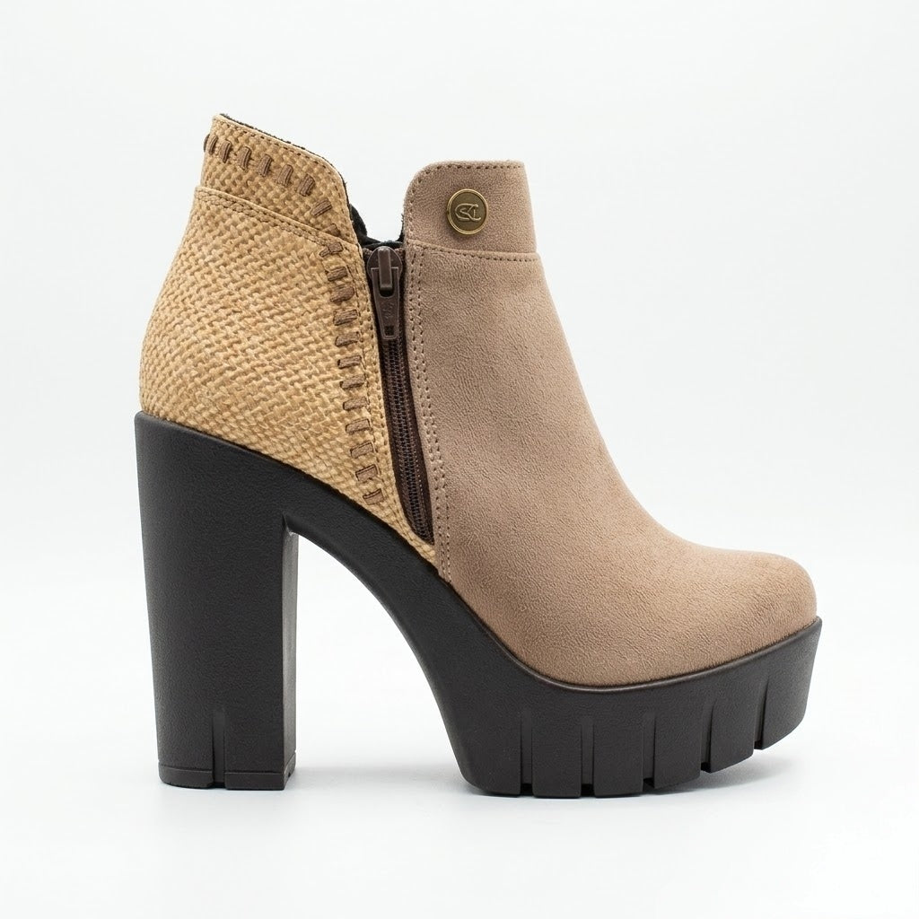 BOTIN TAUPE MUJER 0491
