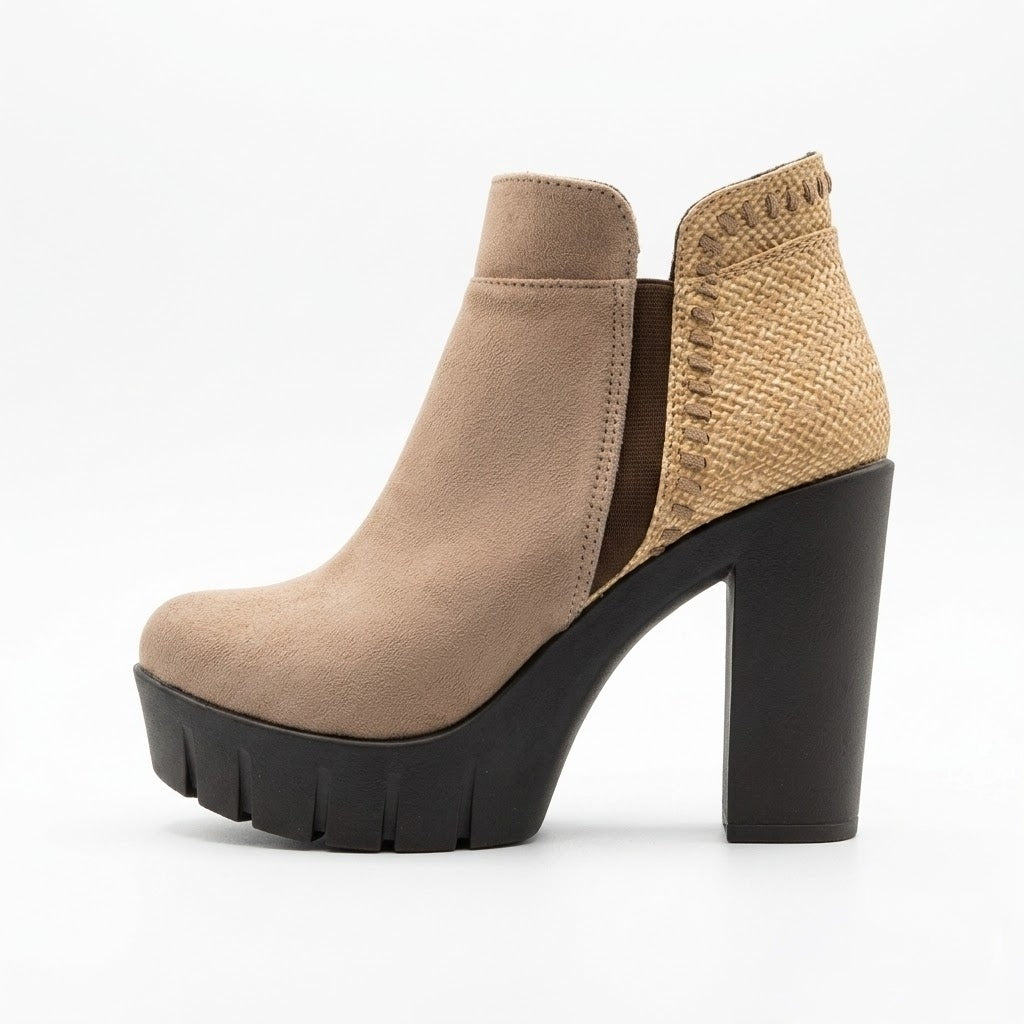 BOTIN TAUPE MUJER 0491