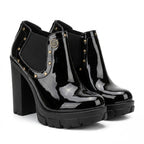 ZAPATO CHAROL NEGRO MUJER 0503
