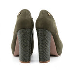 ZAPATO VERDE MUJER 0505