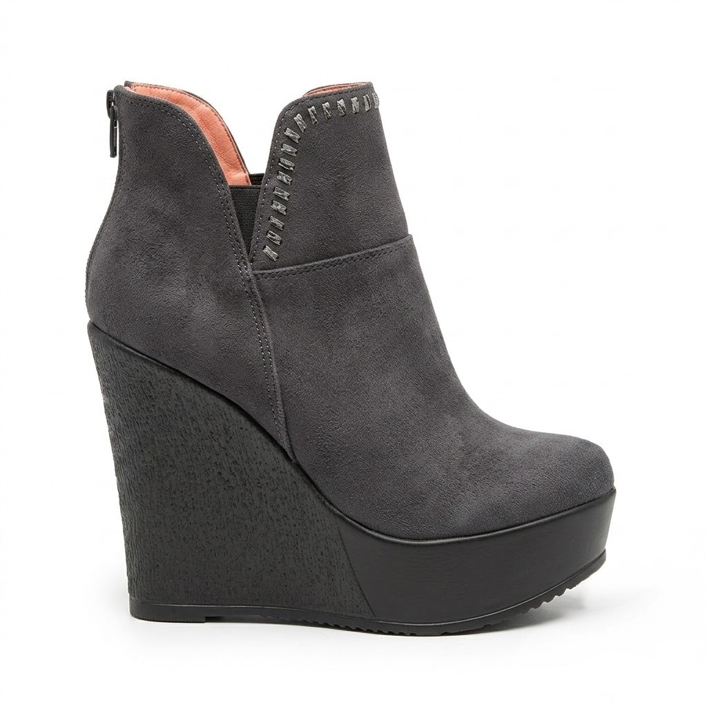 ZAPATO GRIS MUJER 0516