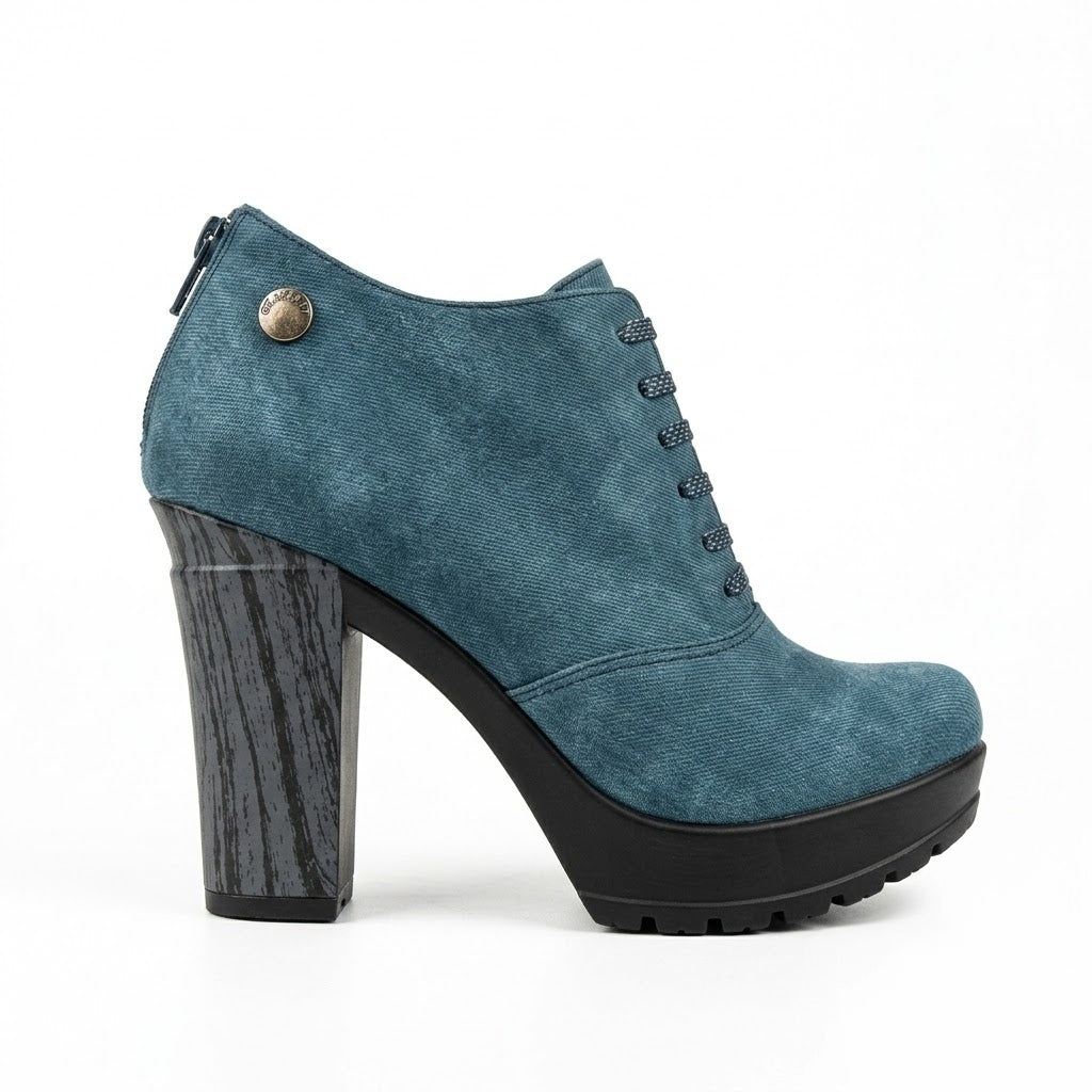 ZAPATO CELESTE MUJER 0508