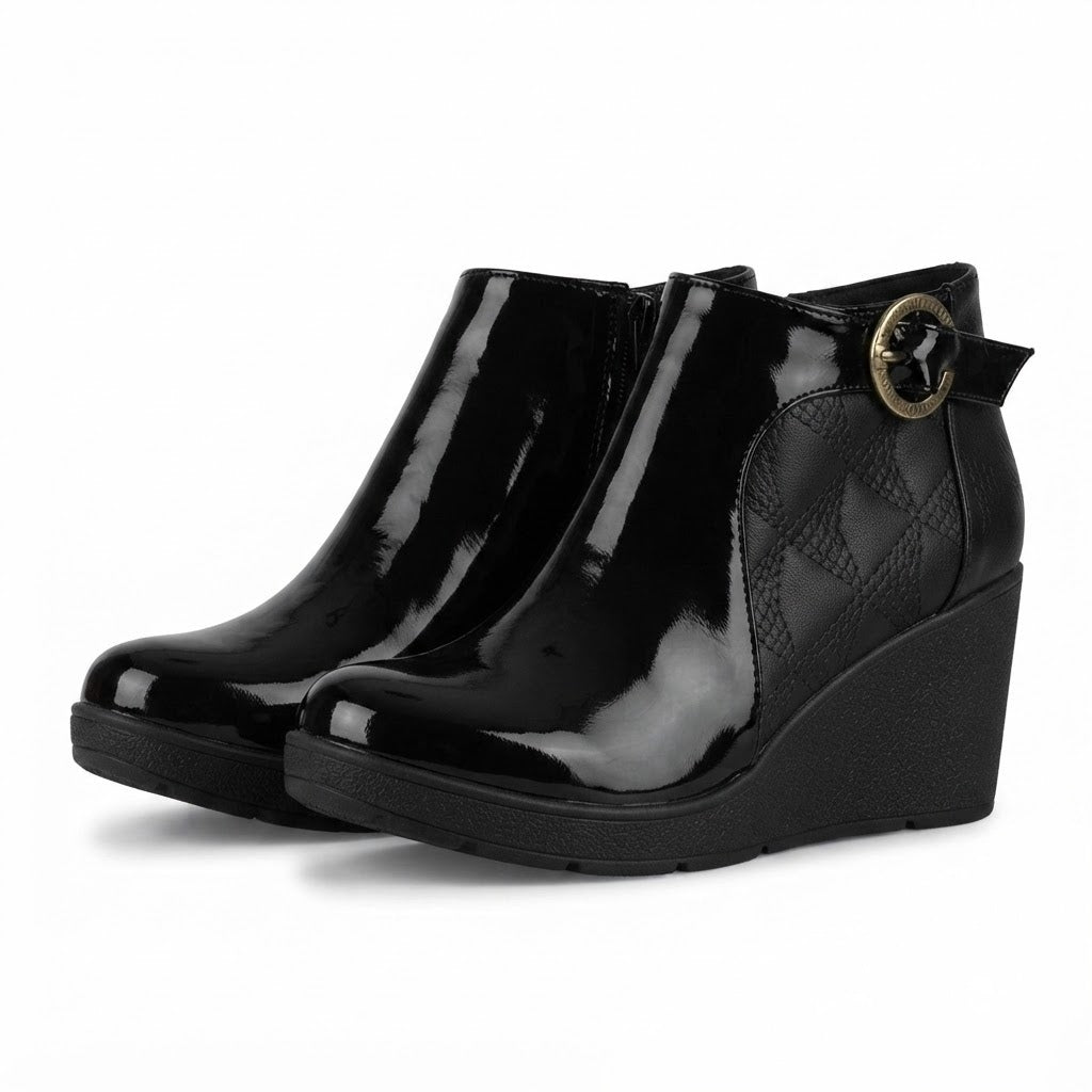 BOTIN CHAROL NEGRO MUJER 0500