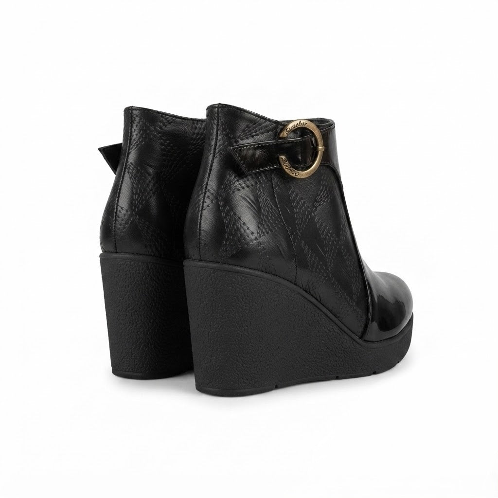 BOTIN CHAROL NEGRO MUJER 0500