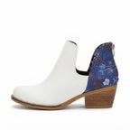 ZAPATO TEXANO MUJER BLANCO 0512
