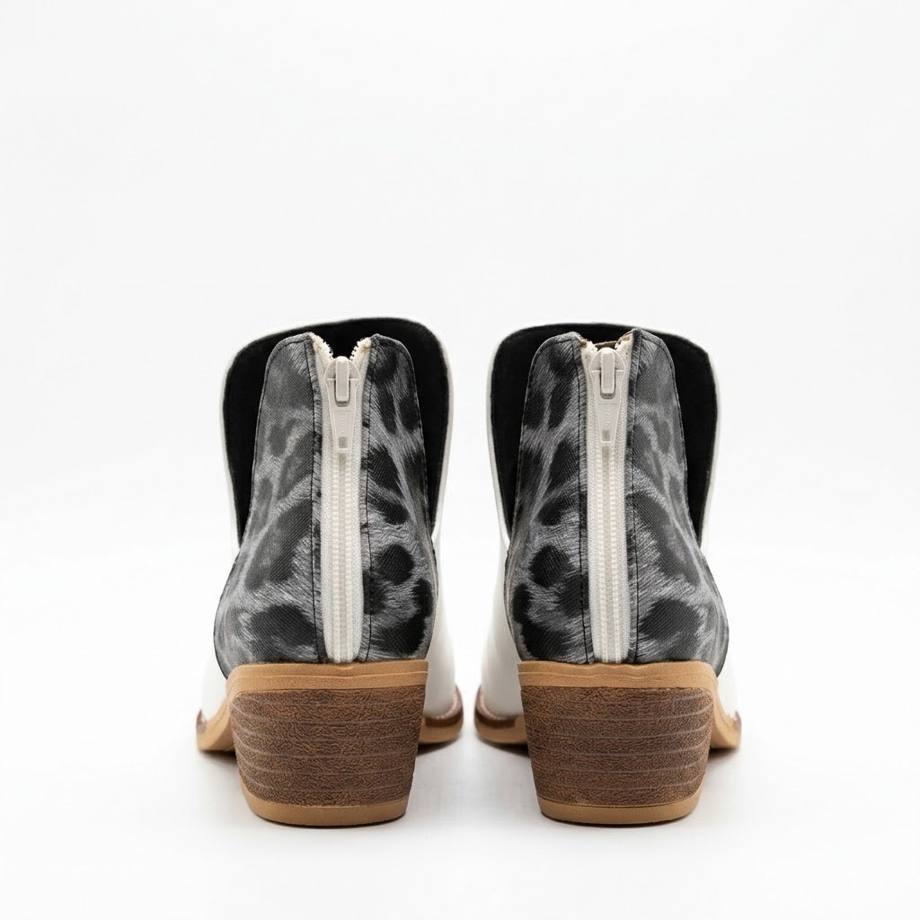 ZAPATO TEXANO MUJER BLANCO 0523