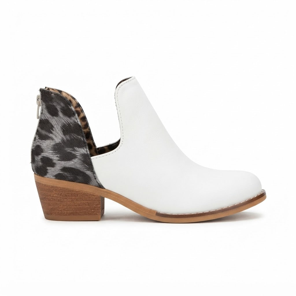 ZAPATO TEXANO MUJER BLANCO 0523
