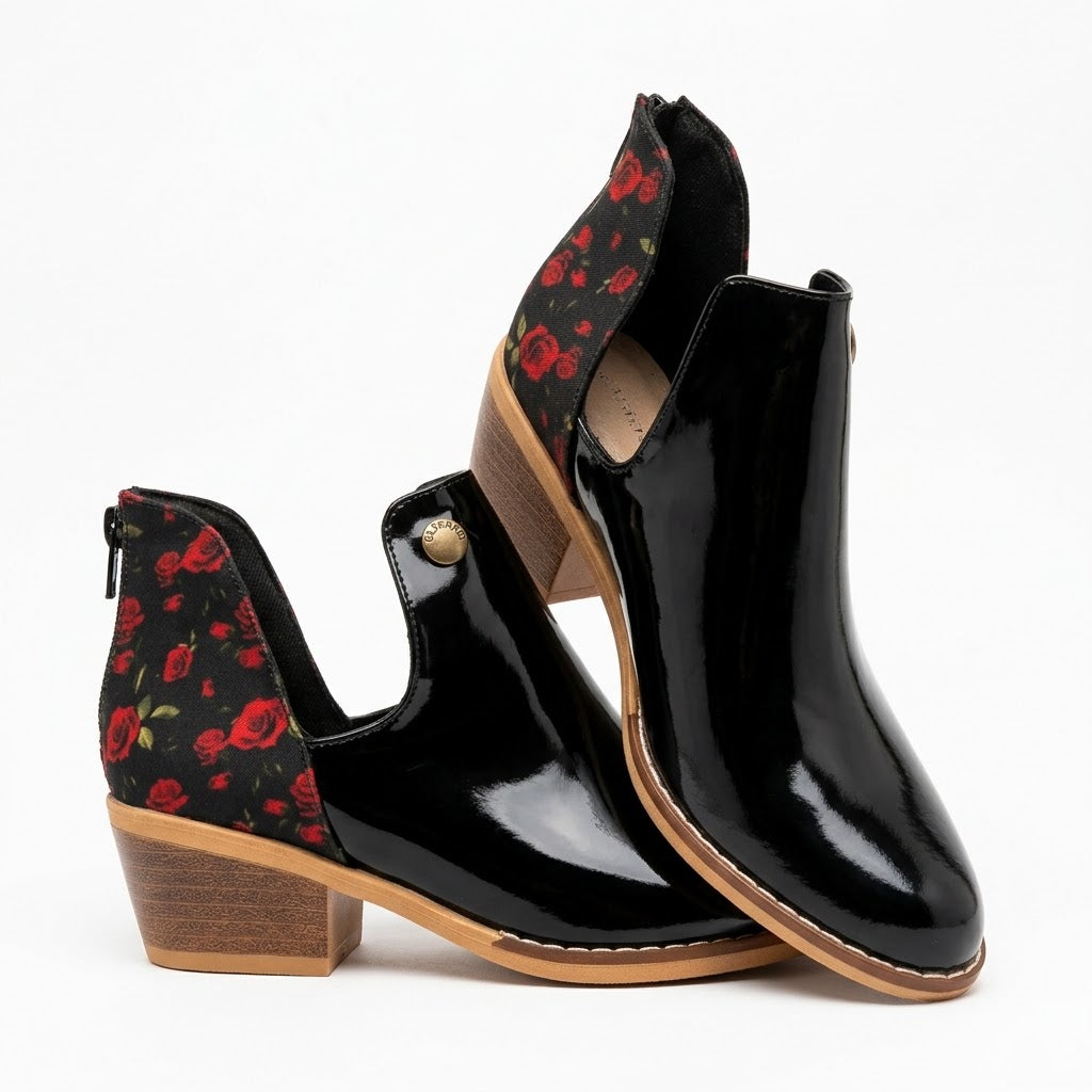 ZAPATO TEXANO MUJER NEGRO 0524