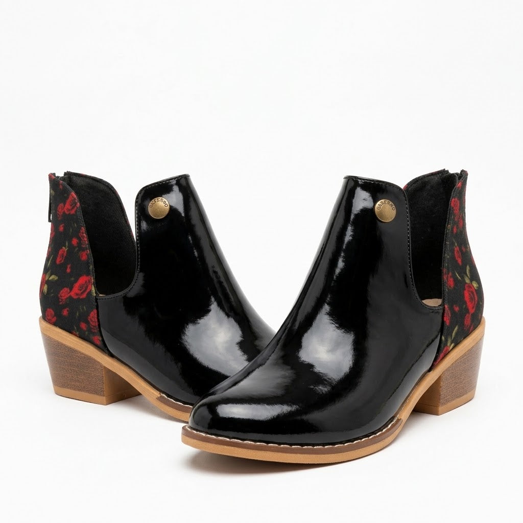 ZAPATO TEXANO MUJER NEGRO 0524