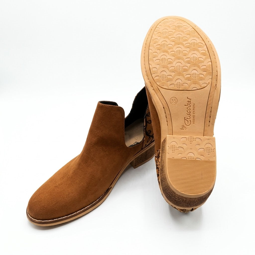 ZAPATO TEXANO MUJER CARAMELO 0526