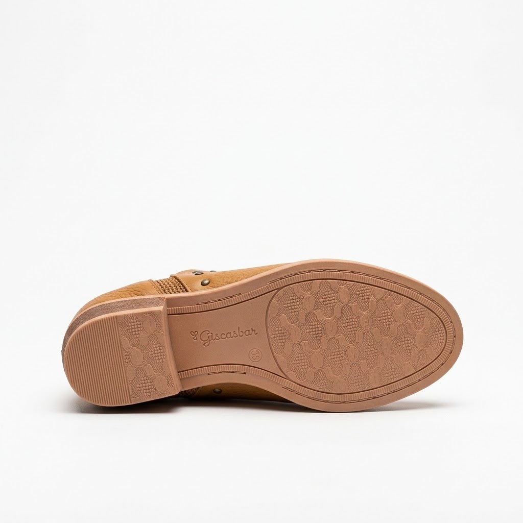 ZAPATO TEXANO MUJER CARAMELO 0529