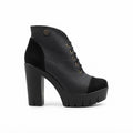 ZAPATO SATIN NEGRO MATE MUJER 0543