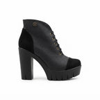 ZAPATO SATIN NEGRO MATE MUJER 0543