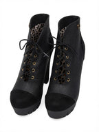 ZAPATO SATIN NEGRO MATE MUJER 0543