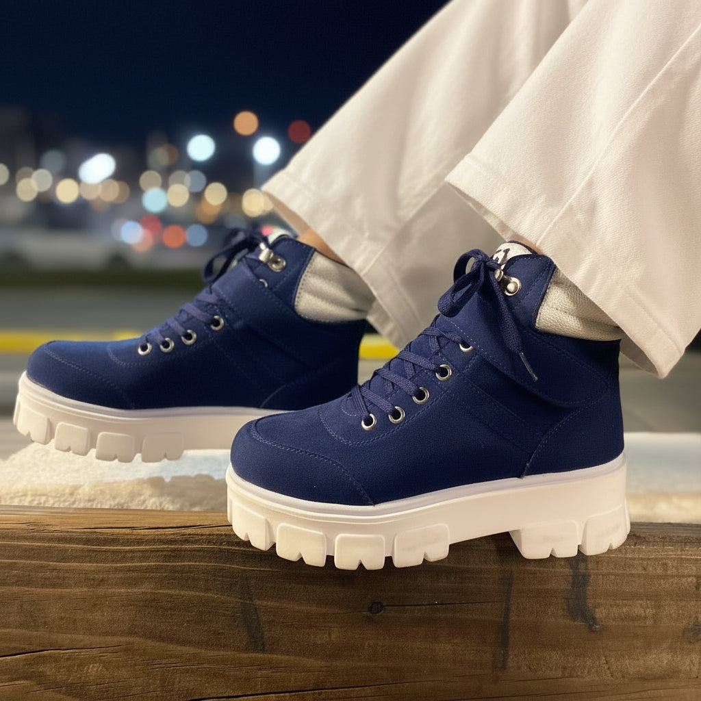 BOTIN AZUL MUJER 0418