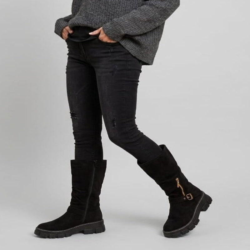 BOTA NEGRA MUJER 0448