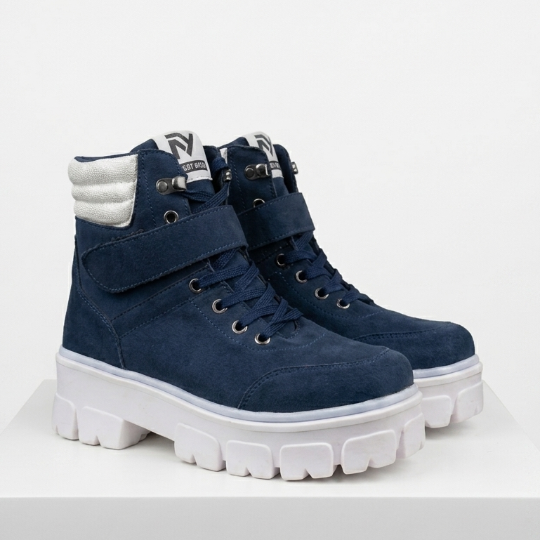 BOTIN AZUL MUJER 0418