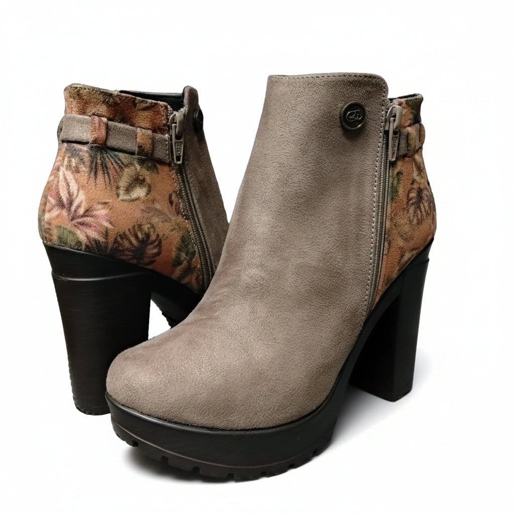 BOTIN BEIGE OSCURO MUJER 0457