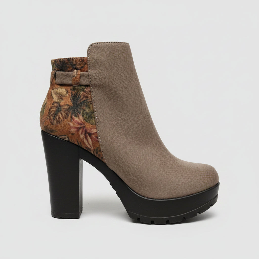 BOTIN BEIGE OSCURO MUJER 0457