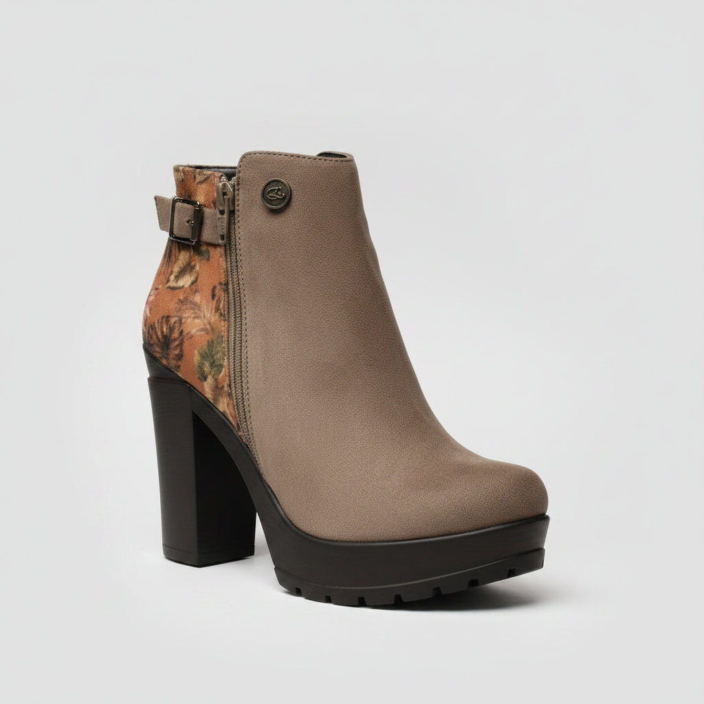 BOTIN BEIGE OSCURO MUJER 0457