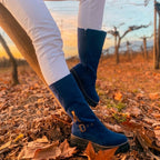 BOTA AZUL MUJER 0447