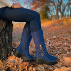 BOTA AZUL MUJER 0447